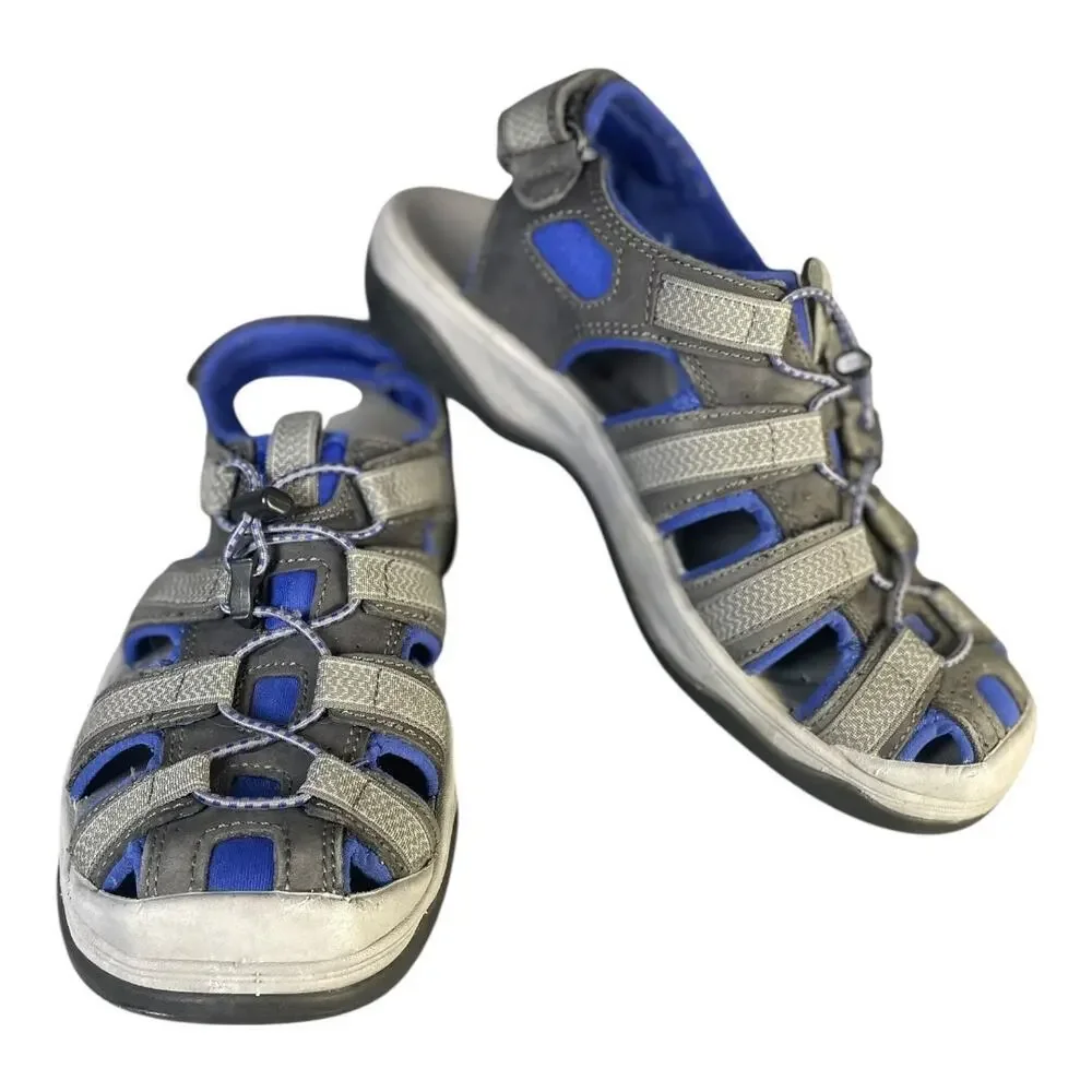 L.L. Bean Men’s Gray/Blue Closed Toe Sport Sandals Size-8.5M